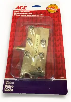895154535012 ACE Pack Coax Splitter Tv Vcr Video Cable