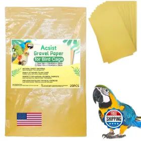 B0DRG4X362 ACSIST Bird Cage Gravel Paper Cuttable Sea Sand
