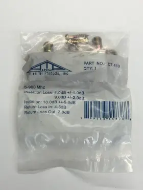 CT413 ALLEN TEL Coaxial Cable Splitter