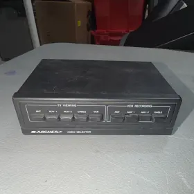 Archer 15-1266 Av Splitter/switcher Coaxial F 1 5 Video Selector Switch Box Archer 15-1266 Av Splitter/switcher Coaxial F 1 5 Video Selector Switch Box