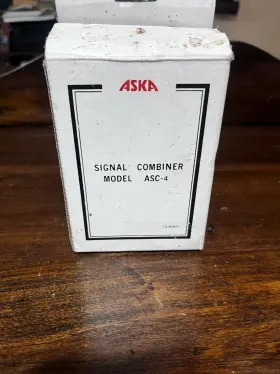 Aska Asc-4 Signal Combiner 2-way Coaxial F Output 2000 Made In Taiwan