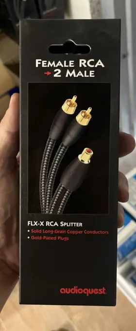 F22M-FLX-X AUDIOQUEST Rca Splitter Female Male