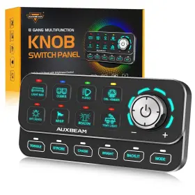 VES-KS80 AUXBEAM Gang Knob Switch Panel Effects Backlight