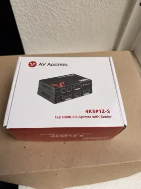 Av Access 4ksp12-s 1x2 Hdmi 2.0 Splitter With Scaler Output