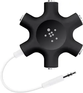 F8Z274BTBLK BELKIN Rockstar Headphone Audio Splitter Hub