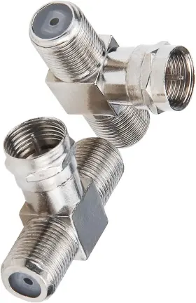 744759957313 COAXIAL Cable Splitter Connector Adapter Tv Vcr #2