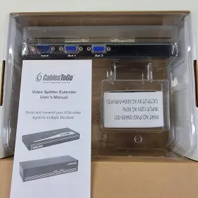 29550 CABLESTOGO Box Vga Video Splitter Extender Port