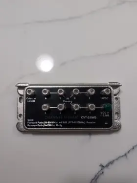 CVT-2-8WB CHANNEL VISION Amplified Splitter