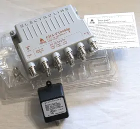 EDA-FT08000 DROP-AMP Electroline Tv Cable Antenna Signal Vdc