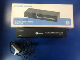 AV-108 DTECH Rca Splitter Box Video Audio Dist