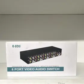 E-sds E-sds-8-way E-sds 8-port Rca Composite Video L/r Audio Av Selector Switch For Tv E-sds E-sds-8-way E-sds 8-port Rca Composite Video L/r Audio Av Selector Switch For Tv