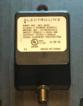 411503OO3CT ELECTROLINE Power Supply Coaxial