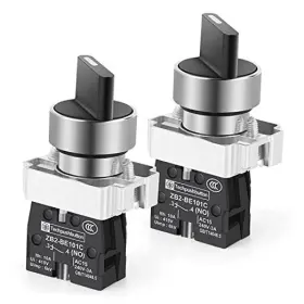 Gebildet E1026 2pcs 1 No 2 Selector Latching Switch 2positions Maintained Rotary