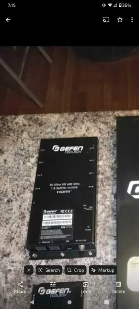 GTB-UHD600-I8S-RT GEFEN Toolbox Ultra Splitter Hdr Hdmi