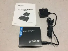 818354020908 GOFANCO Port Hdmi Splitter Manual