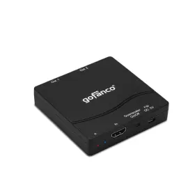 Gofanco B08f78h4f6 Compact 1x2 Hdmi Splitter 4k 60hz Hdr 444 18gbps To 1080p