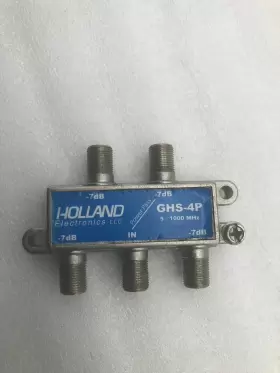 GHS-4P CABLE Tv Antenna Power Passing Splitter