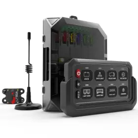 RGB-8 HULKGOO Wireless Gang Switch Panel Marine Box Remote Up