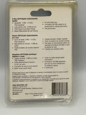 85-333 IDEAL Hdtv Digital Cable Satellite Splitter #3