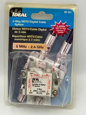 85-333 IDEAL Hdtv Digital Cable Satellite Splitter