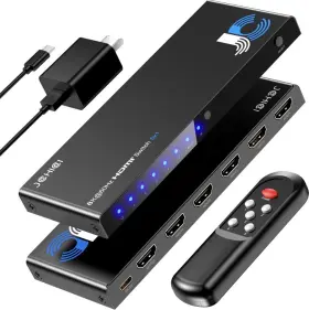 Jofei Jofei-5x1 5x1 Hdmi Switch 8k 60hz Auto Switching With Remote Control