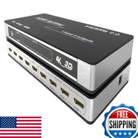 Kago B0cgccgp65 4k60hz Hdmi Splitter 1 In 8 Out 1x8 2.0 Hub Distributes Source To