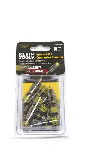 VDV813-608 KLEIN TOOLS Rca Compression Connector Pck