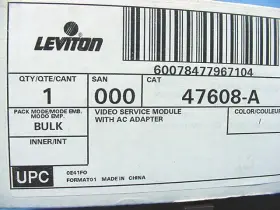 47608-A LEVITON Smc House Networking Video Module Infrared #3