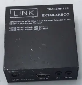 EXT40-4KECO LINK BRAND Hdmi Extender Transmitter Ir