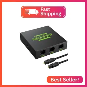 Linkfor Ulkvc191 Digital Optical Audio 1x3 Splitter Spdif Toslink Fiber A