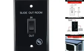 Lippert 225488 Interior In/out Switch Black