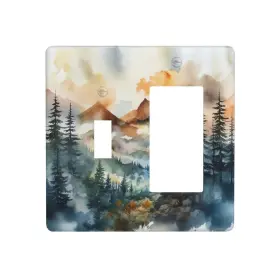 LOLREAI0519 LOLREAI Outlet Covers Mountain Tree Forest Nature