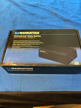 766623207331 MANHATTAN Video Splitter Vga Svga Power Adapter