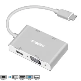 8541670264 MONODEAL Usb Hdmi Dvi Vga Adapter Hub