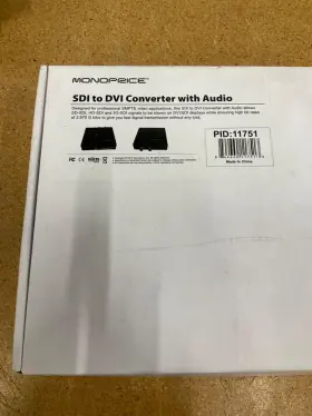 111751 MONOPRICE Sdi Dvi Converter Audio