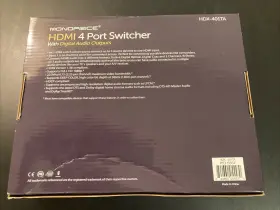 HDX-401TA MONOPRICE Port Hdmi Audio Video Switcher #2