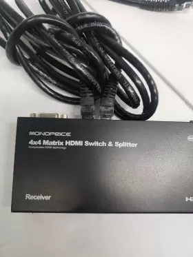 MHSS0404E MONOPRICE Matrix Hdmi Switch Splitter Receiver Ac #2