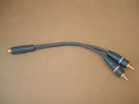 ILJRY-1F MONSTER Cable Car Audio Adapter Spliter Female Male #2
