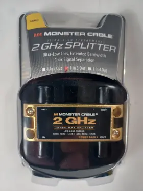 M181201 MONSTER Cable Ultra High Performance Splitter Tv