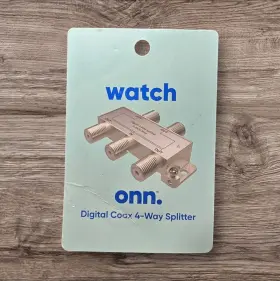 681131153355 ONN Digital Coax Splitter