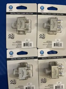 ONA17AV002 ONN Digital Coax Splitter Single Cable Satellite #3