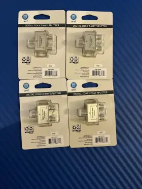ONA17AV002 ONN Digital Coax Splitter Single Cable Satellite