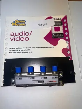 H803 OPEN HOUSE Audio Video Splitter Catv Antenna