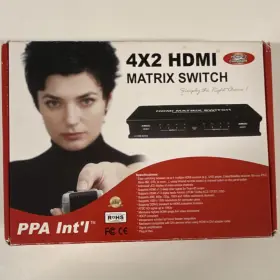 MS4X2HDMI PPA INTL Intftl Hdmi Matrix Switch Hdcp Remote