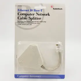 278-785 RADIOSHACK Ethernet Base Network Cable Splitter Patch