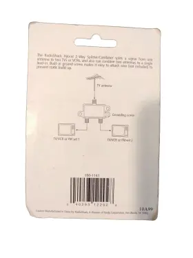 151141 RADIOSHACK Hybrid Coax Cable Splitter #2