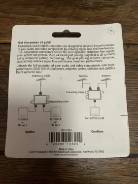 151234 RADIOSHACK Hybrid Coax Cable Splitter #2