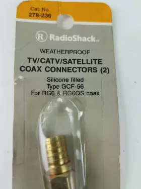 278-236 RADIOSHACK Tv Catv Satellite Coax Connectors #3