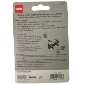 VH47R RCA Coaxial Splitter Es Caw Tv Cable Antenna #3