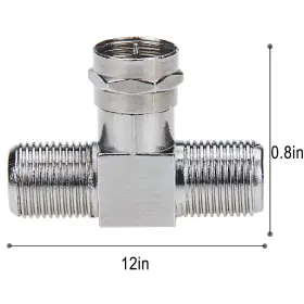 744306796396 RFADAPTER Coaxial Cable Splitter Connector Tv #2